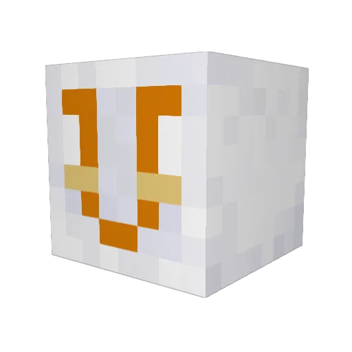 gekkogabs Minecraft avatar head, 3D render