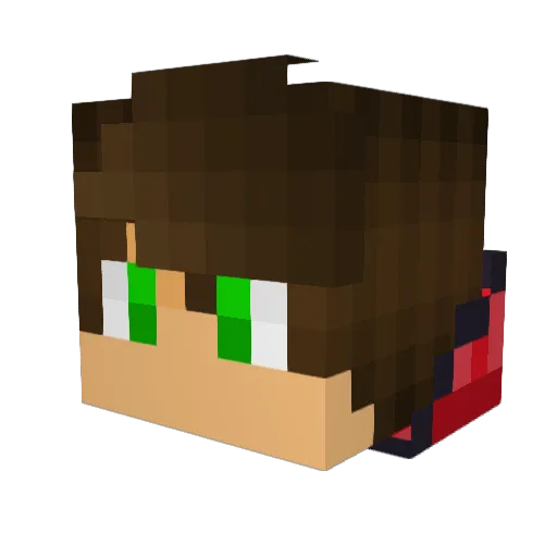 gekn Minecraft avatar head, 3D render