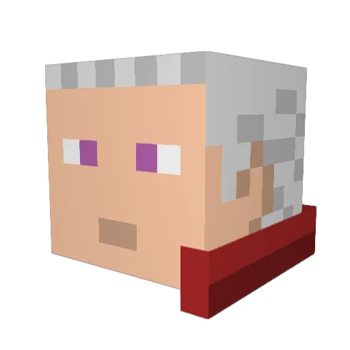 gelada55 Minecraft avatar head, 3D render