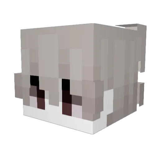 geladener Minecraft avatar head, 3D render