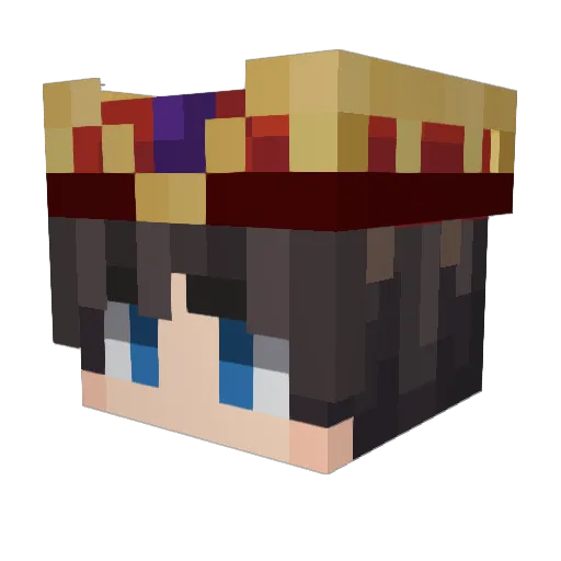 gelah Minecraft avatar head, 3D render