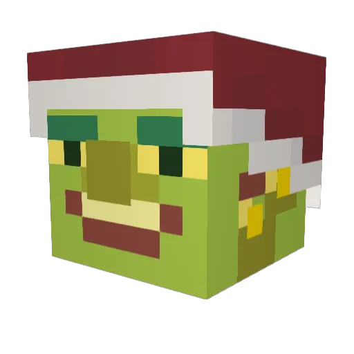 gelao Minecraft avatar head, 3D render