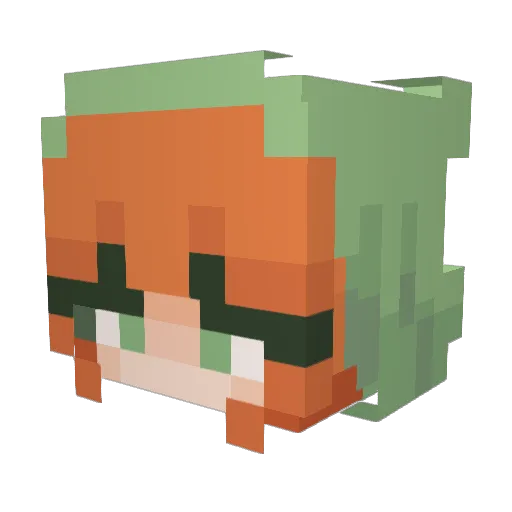gelatin69 Minecraft avatar head, 3D render