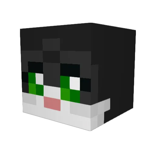 gelatinium Minecraft avatar head, 3D render