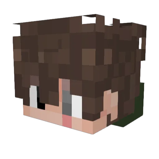 gelbelachente Minecraft avatar head, 3D render