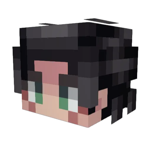 gelifeis Minecraft avatar head, 3D render