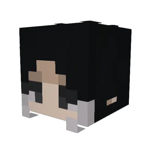 gelitog Minecraft avatar head, 3D render