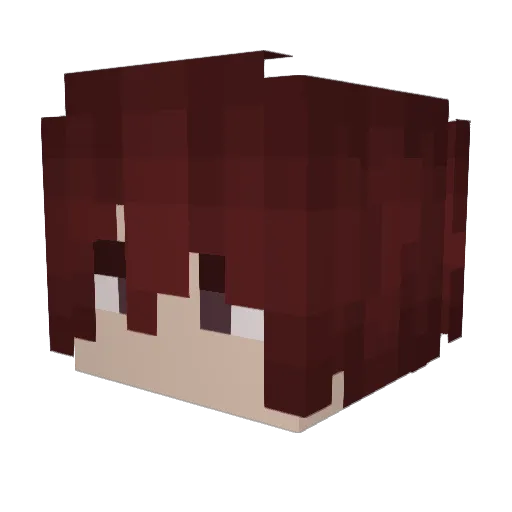 gelloh Minecraft avatar head, 3D render