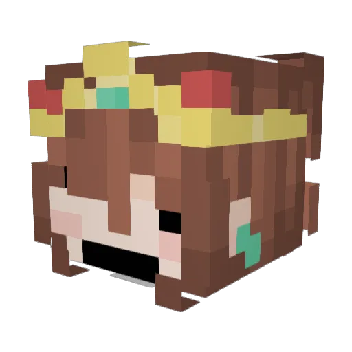 gelolo Minecraft avatar head, 3D render