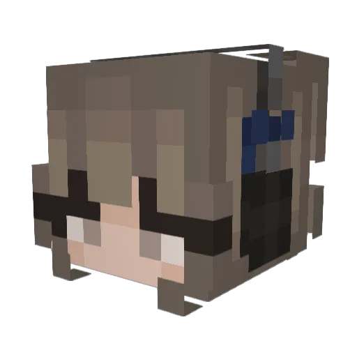 gemgem_020307 Minecraft avatar head, 3D render