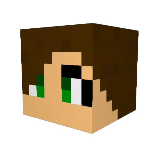 gemgirl13 Minecraft avatar head, 3D render