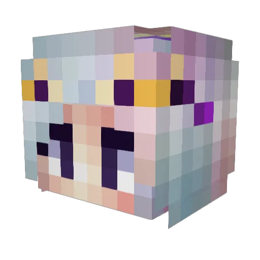 gemineez Minecraft avatar head, 3D render