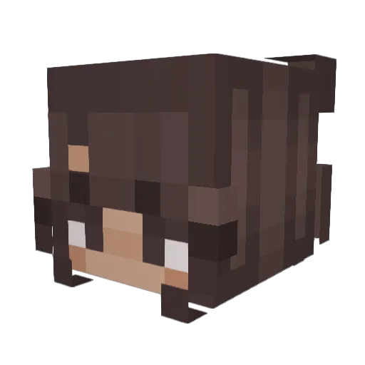 gemini_RX Minecraft avatar head, 3D render