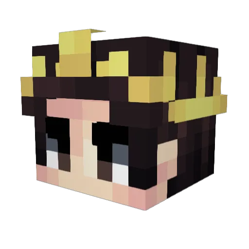 gemininightmare Minecraft avatar head, 3D render