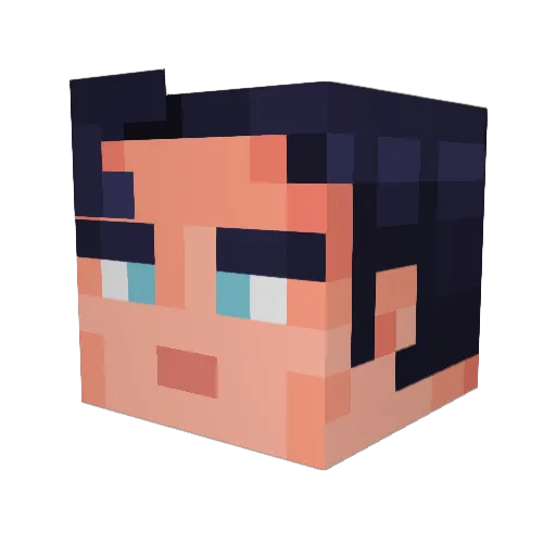 gemivory Minecraft avatar head, 3D render