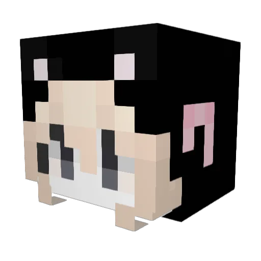 gemkita Minecraft avatar head, 3D render