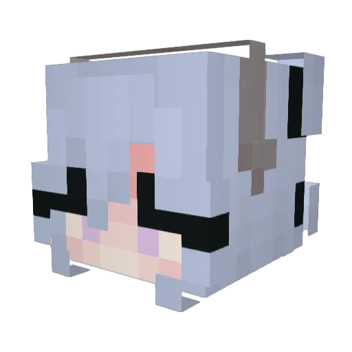gemsgem Minecraft avatar head, 3D render
