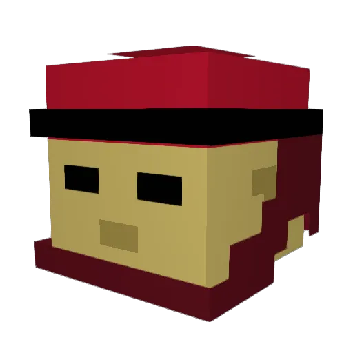 gemuesepampeII Minecraft avatar head, 3D render