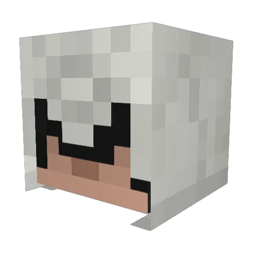 gen0608 Minecraft avatar head, 3D render