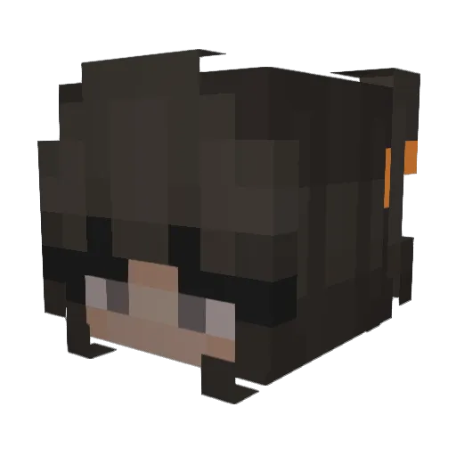 genZiti Minecraft avatar head, 3D render