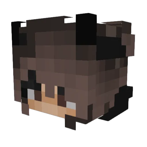 gena0624 Minecraft avatar head, 3D render