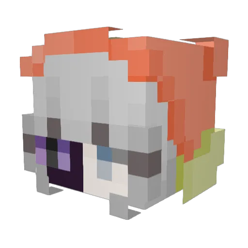 genalightdragon Minecraft avatar head, 3D render