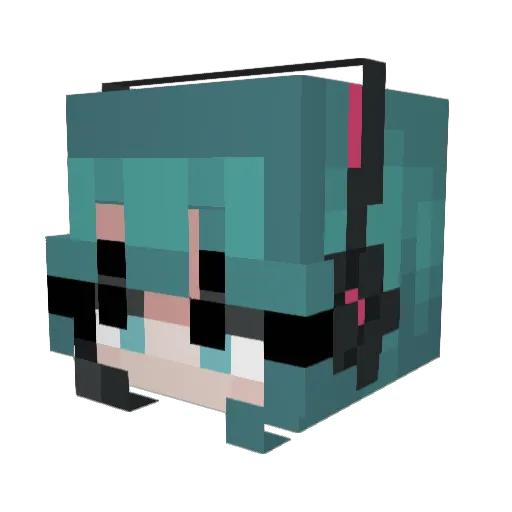 genaratorrr Minecraft avatar head, 3D render