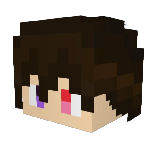 genarth Minecraft avatar head, 3D render