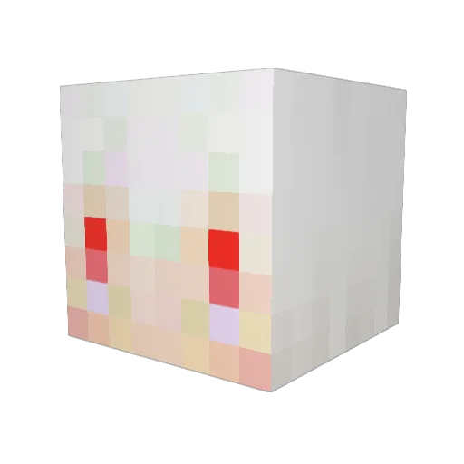 genchan07 Minecraft avatar head, 3D render
