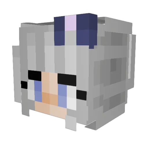 gender_bender_69 Minecraft avatar head, 3D render