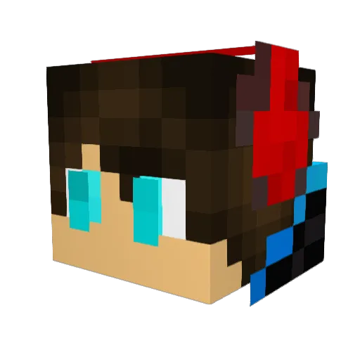 gene0329 Minecraft avatar head, 3D render