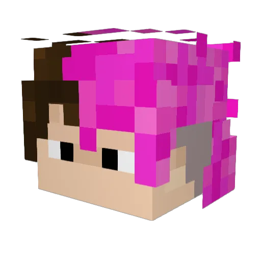 gene22 Minecraft avatar head, 3D render