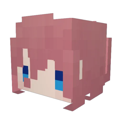 geneakcy Minecraft avatar head, 3D render