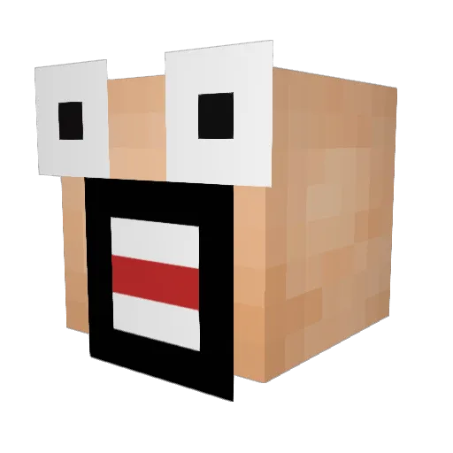 genecao1590 Minecraft avatar head, 3D render