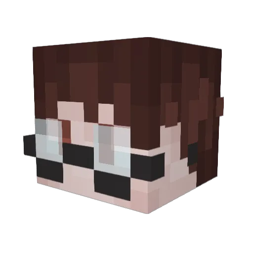 generaaleric Minecraft avatar head, 3D render