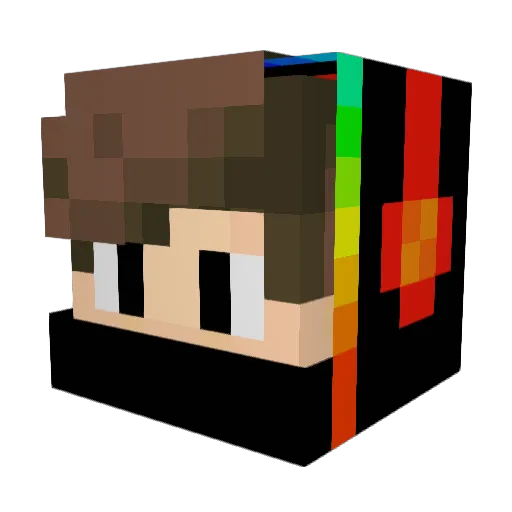general_Paste Minecraft avatar head, 3D render