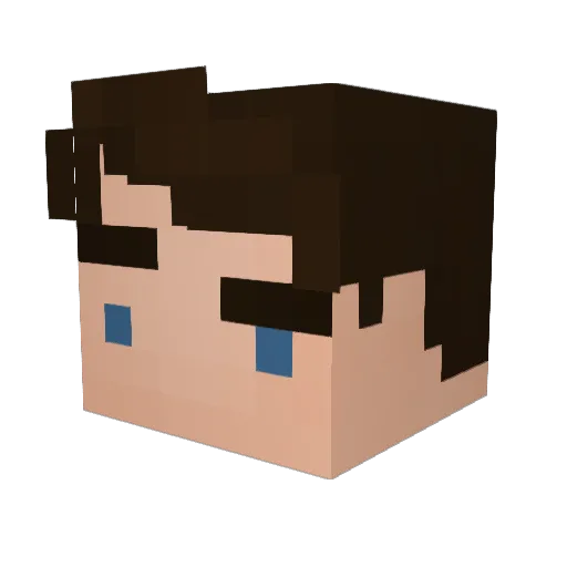 generalred256 Minecraft avatar head, 3D render