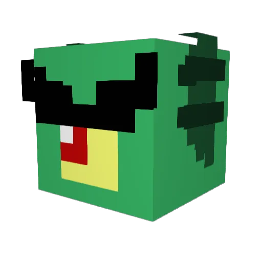 generaltom1265 Minecraft avatar head, 3D render