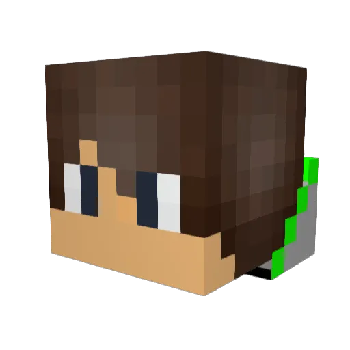 generator3000 Minecraft avatar head, 3D render