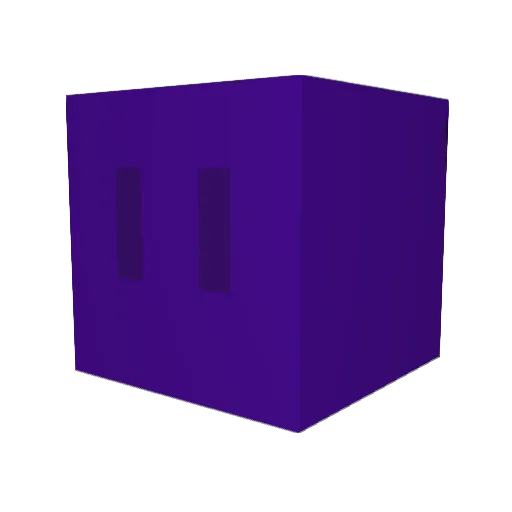 generic_user2 Minecraft avatar head, 3D render