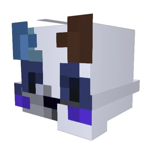 generick1d Minecraft avatar head, 3D render