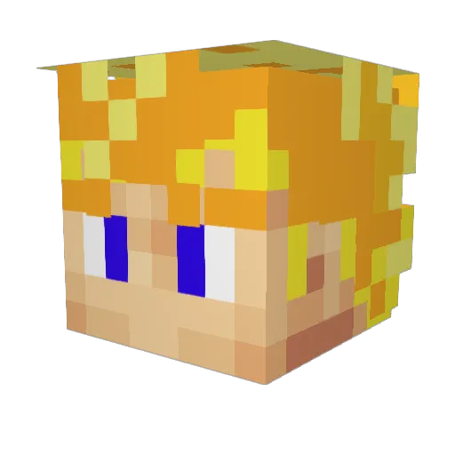 genericpoop Minecraft avatar head, 3D render