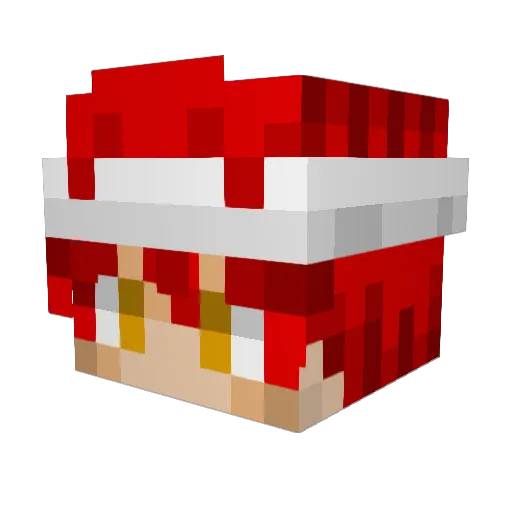 genesisggk Minecraft avatar head, 3D render