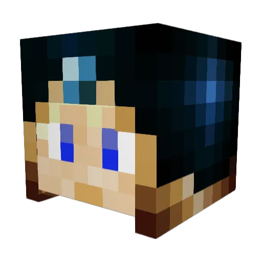 geneticx666 Minecraft avatar head, 3D render