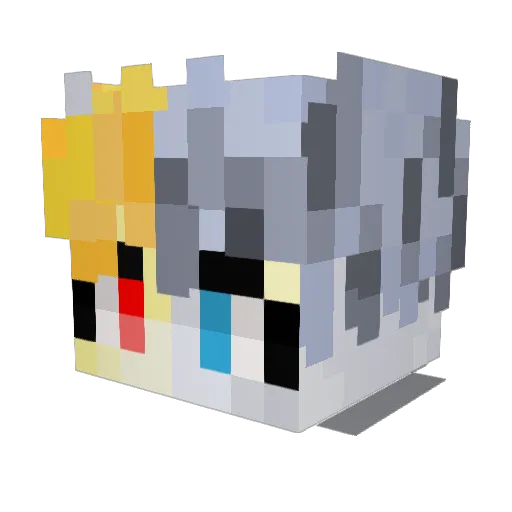 gengwei2002 Minecraft avatar head, 3D render