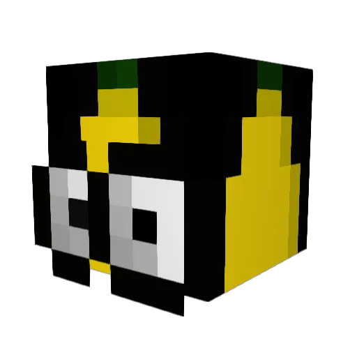 genie4 Minecraft avatar head, 3D render