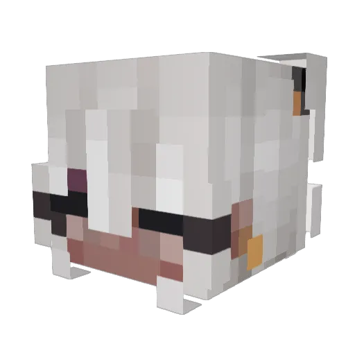genmai1089 Minecraft avatar head, 3D render