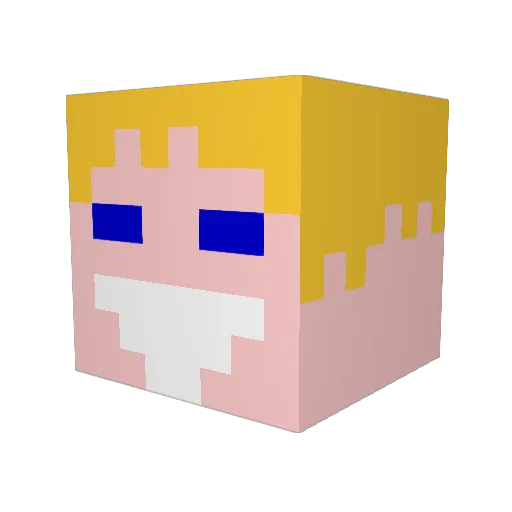 genocide666 Minecraft avatar head, 3D render