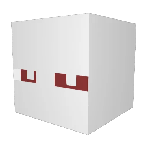 genorata Minecraft avatar head, 3D render