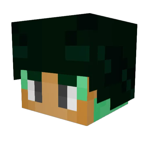 genourslol Minecraft avatar head, 3D render